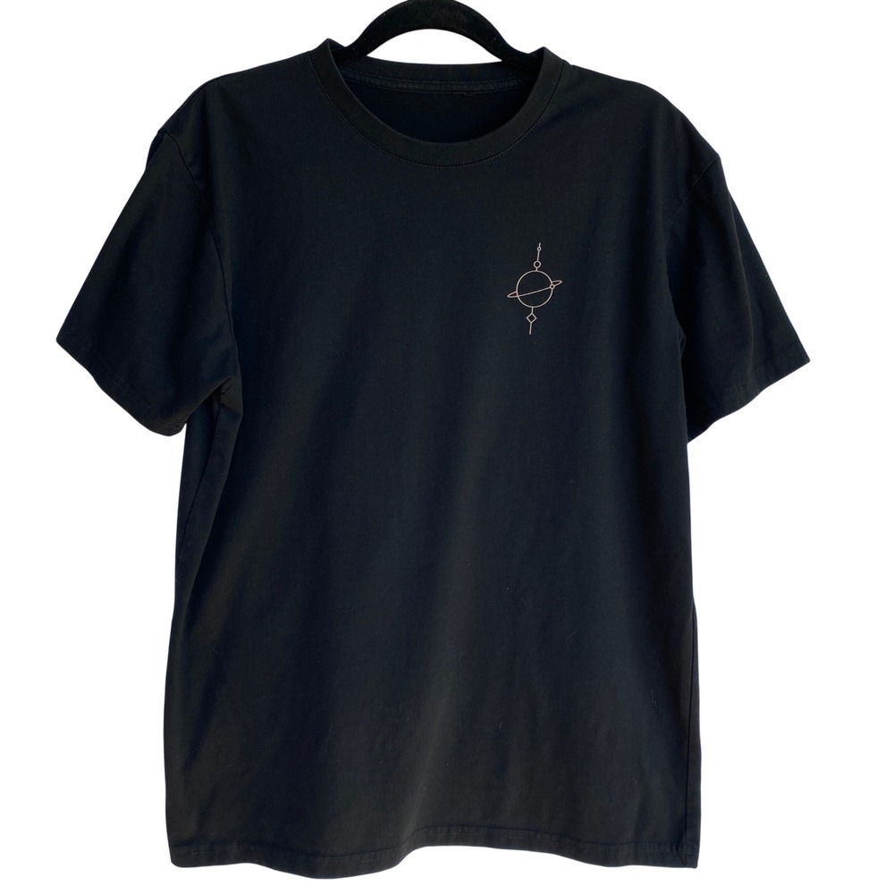 Neptune Tattoo 2023 Black Graphic T-Shirt Mens Small Planet Leaves Shop‎ Tee